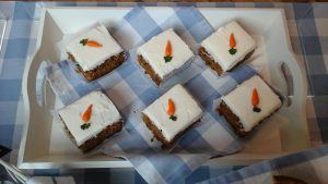 Carrot & Pecan Nut Cake Slice
